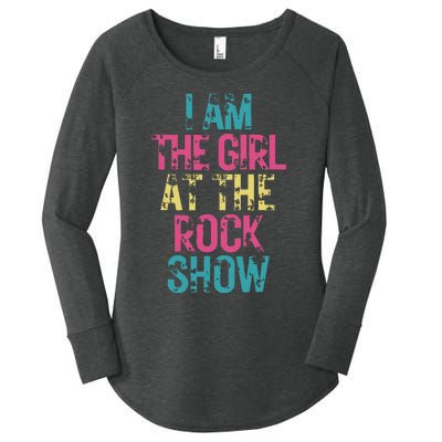 Vintage I Am The Girl At The Rock Show Rock Music Lover Women's Perfect Tri Tunic Long Sleeve Shirt