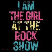 Vintage I Am The Girl At The Rock Show Rock Music Lover Flatbill Hat