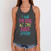 Vintage I Am The Girl At The Rock Show Rock Music Lover Women's Knotted Racerback Tank