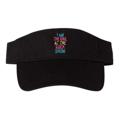 Vintage I Am The Girl At The Rock Show Rock Music Lover Valucap Bio-Washed Visor