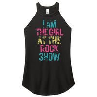 Vintage I Am The Girl At The Rock Show Rock Music Lover Women's Perfect Tri Rocker Tank