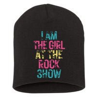 Vintage I Am The Girl At The Rock Show Rock Music Lover Short Acrylic Beanie