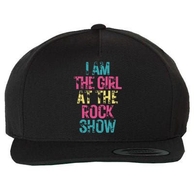 Vintage I Am The Girl At The Rock Show Rock Music Lover Wool Snapback Cap