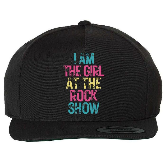 Vintage I Am The Girl At The Rock Show Rock Music Lover Wool Snapback Cap