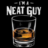 Vintage I'm A Neat Guy Funny Whiskey Bourbon Drinker 16 in Basic Backpack