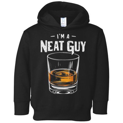 Vintage I'm A Neat Guy Funny Whiskey Bourbon Drinker Toddler Hoodie