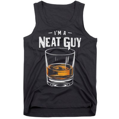 Vintage I'm A Neat Guy Funny Whiskey Bourbon Drinker Tank Top