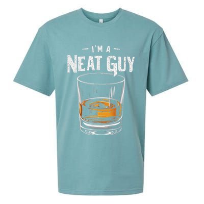 Vintage I'm A Neat Guy Funny Whiskey Bourbon Drinker Sueded Cloud Jersey T-Shirt