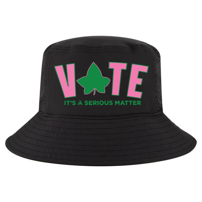 Vote Its A Serious Matter Green Cool Comfort Performance Bucket Hat