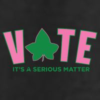 Vote Its A Serious Matter Green 7 Panel Mesh Trucker Snapback Hat