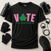Vote Its A Serious Matter Green Cooling Performance Crew T-Shirt