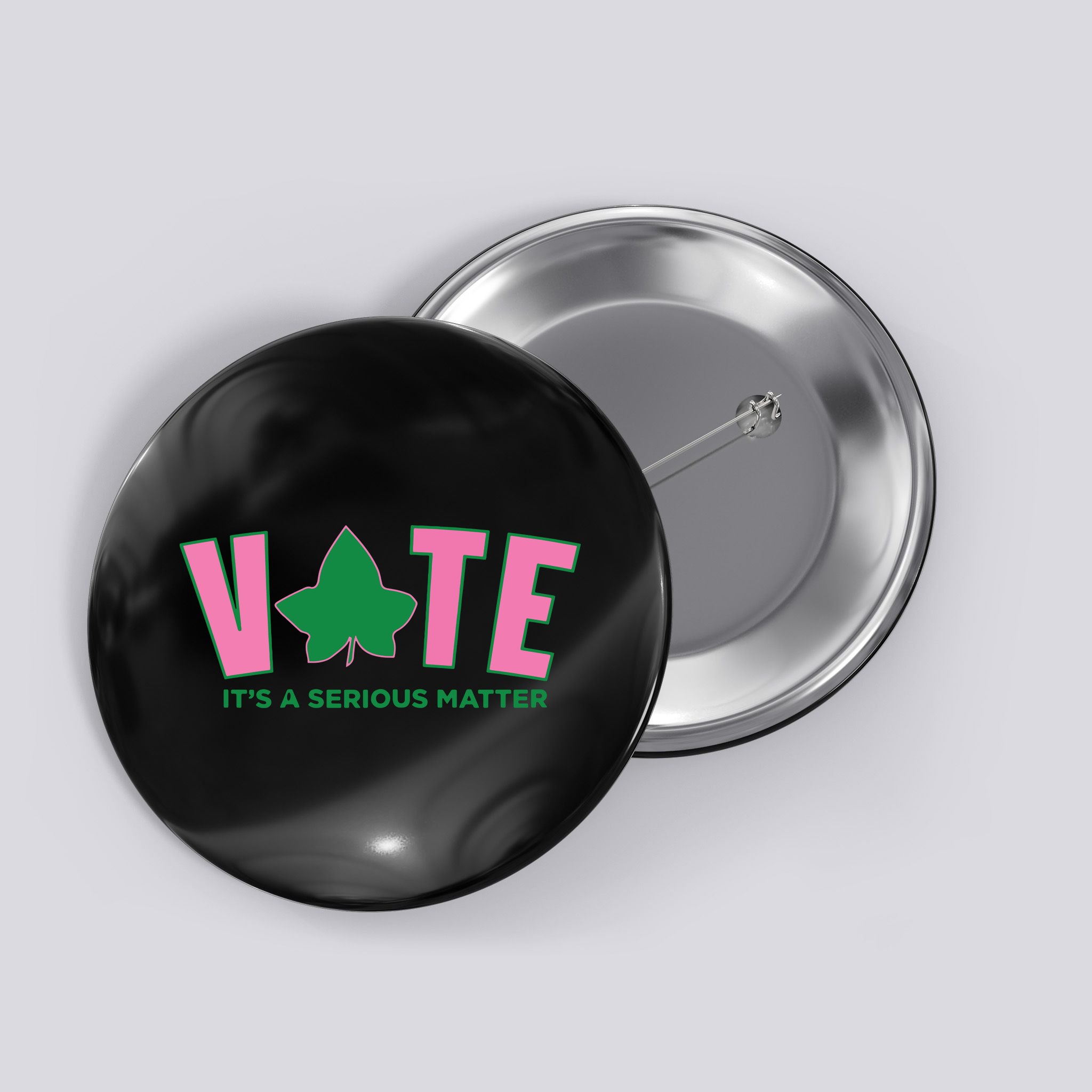 Vote Its A Serious Matter Green Button