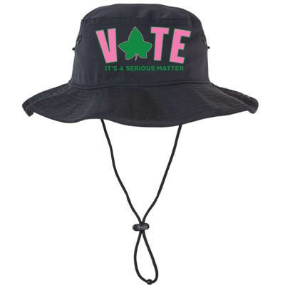 Vote Its A Serious Matter Green Bucket Hat