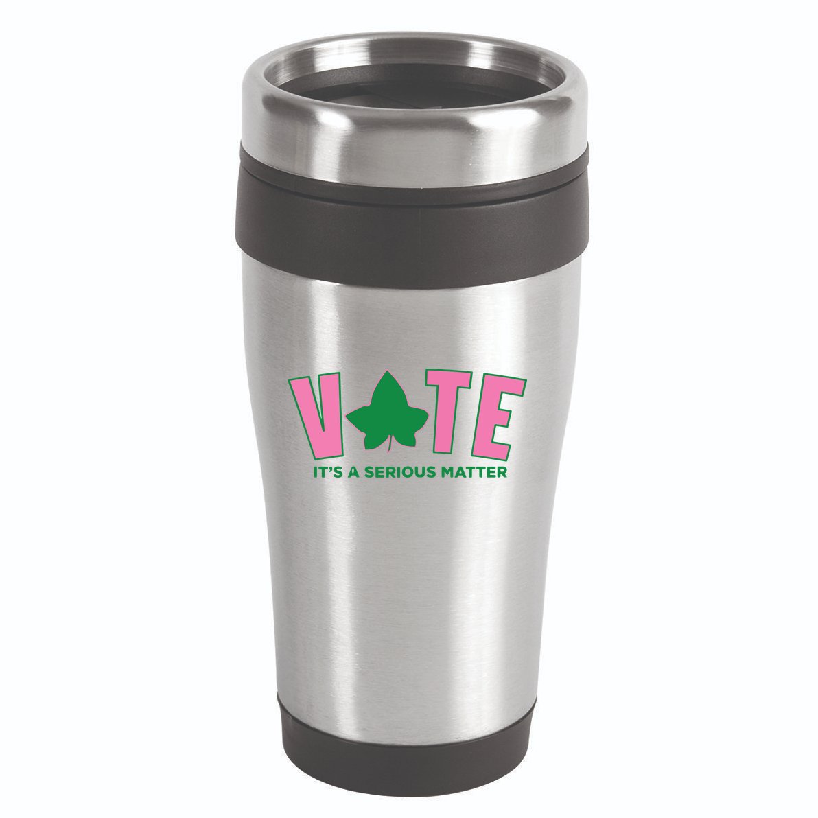Vote Its A Serious Matter Green 16oz Travel Tumbler