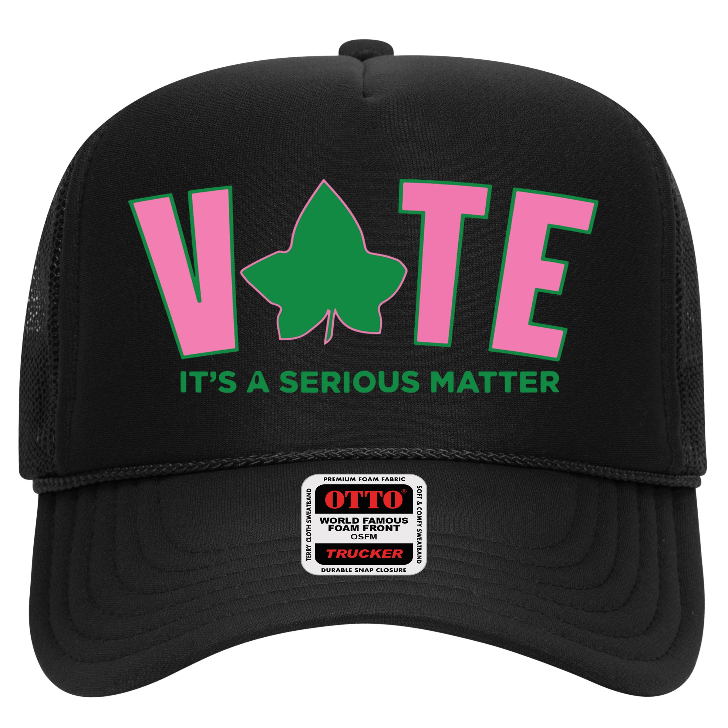 Vote Its A Serious Matter Green Hat