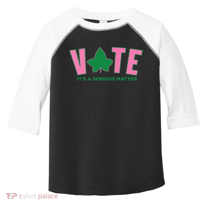 Vote Its A Serious Matter Green Toddler Fine Jersey T-Shirt