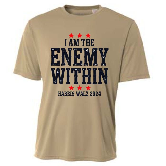 Vintage I Am The Enemy Within Harris Walz 2024 Cooling Performance Crew T-Shirt