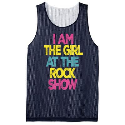 Vintage I Am The Girl At The Rock Show Mesh Reversible Basketball Jersey Tank