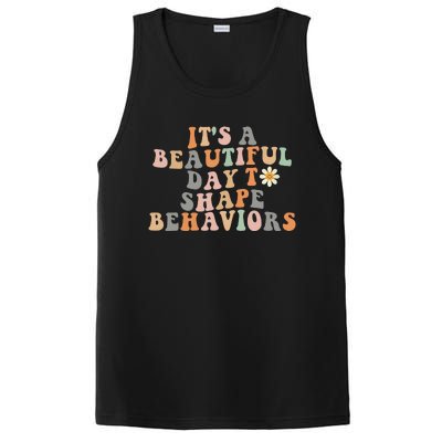 Vintage Its A Beautiful Day To Shape Behaviors Retro Funny PosiCharge Competitor Tank