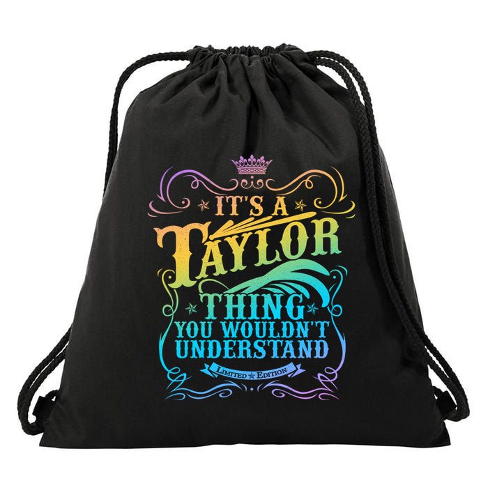 Vintage Its A Taylor Thing You Wouldnt Understand Drawstring Bag