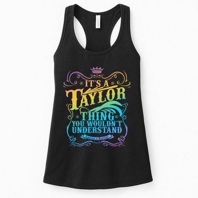 Vintage Its A Taylor Thing You Wouldnt Understand Womens Tank Top