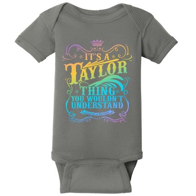Vintage Its A Taylor Thing You Wouldnt Understand Baby Bodysuit
