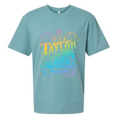 Vintage Its A Taylor Thing You Wouldnt Understand Sueded Cloud Jersey T-Shirt