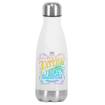 Vintage Its A Taylor Thing You Wouldnt Understand Stainless Steel Insulated Water Bottle