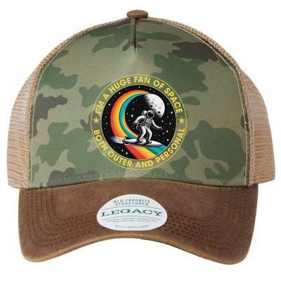 Vintage IM A Huge Fan Of Space Both Outer And Personal Legacy Tie Dye Trucker Hat