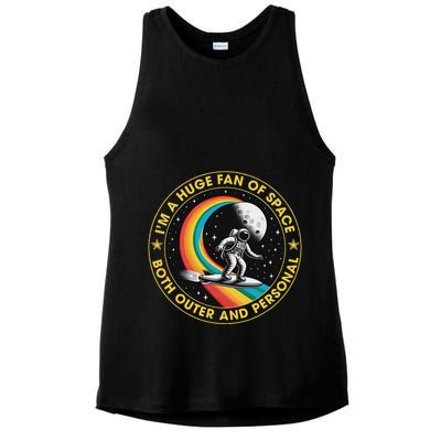 Vintage IM A Huge Fan Of Space Both Outer And Personal Ladies PosiCharge Tri-Blend Wicking Tank