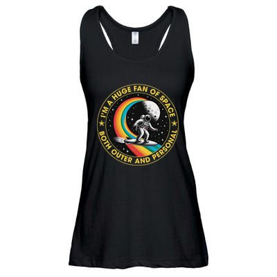 Vintage IM A Huge Fan Of Space Both Outer And Personal Ladies Essential Flowy Tank