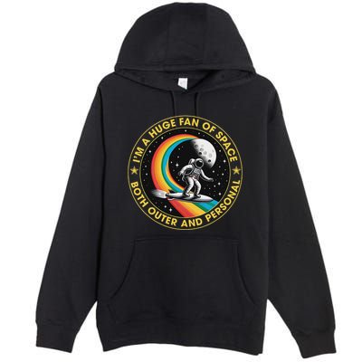 Vintage IM A Huge Fan Of Space Both Outer And Personal Premium Pullover Hoodie