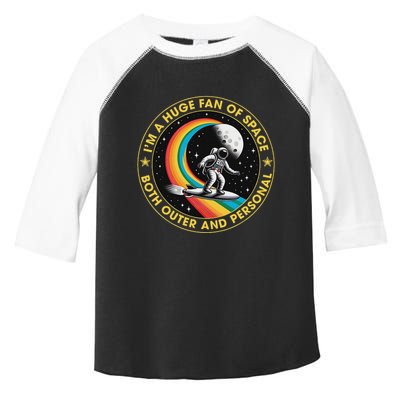 Vintage IM A Huge Fan Of Space Both Outer And Personal Toddler Fine Jersey T-Shirt