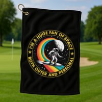 Vintage IM A Huge Fan Of Space Both Outer And Personal Golf Towel