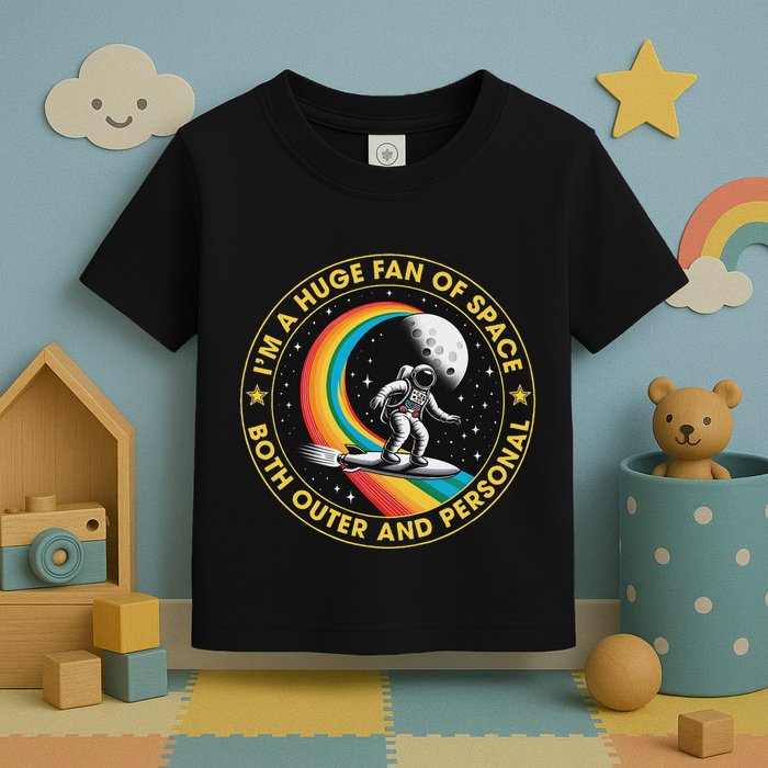 Vintage IM A Huge Fan Of Space Both Outer And Personal Toddler T-Shirt