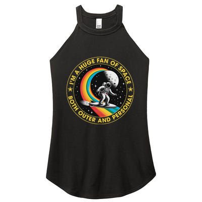 Vintage IM A Huge Fan Of Space Both Outer And Personal Women's Perfect Tri Rocker Tank