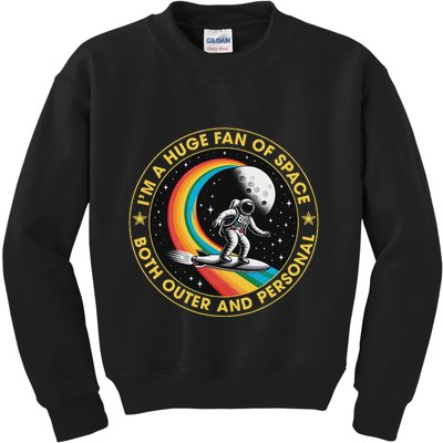 Vintage IM A Huge Fan Of Space Both Outer And Personal Kids Sweatshirt