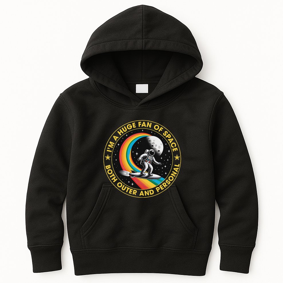 Vintage IM A Huge Fan Of Space Both Outer And Personal Kids Hoodie