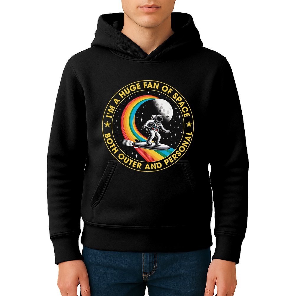 Vintage IM A Huge Fan Of Space Both Outer And Personal Kids Hoodie