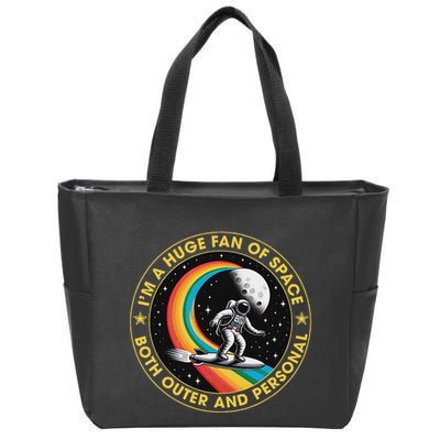 Vintage IM A Huge Fan Of Space Both Outer And Personal Zip Tote Bag