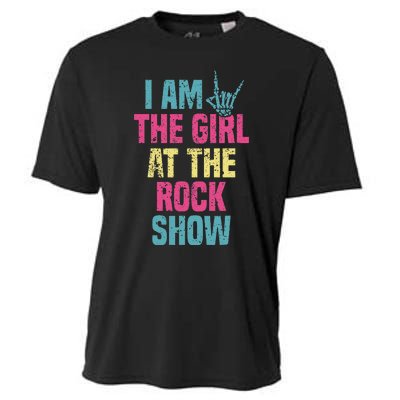 Vintage I Am The Girl At The R.O.C.K Show Rock Music Lover Cooling Performance Crew T-Shirt