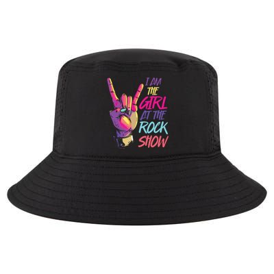 Vintage I Am The Girl At Show Retro Rock Music Cool Comfort Performance Bucket Hat