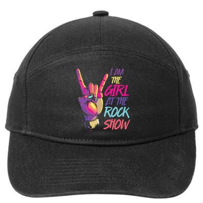 Vintage I Am The Girl At Show Retro Rock Music 7-Panel Snapback Hat