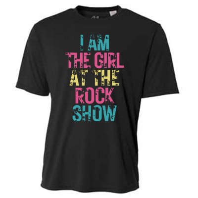 Vintage I Am The Girl At Show Rock Music Lover Cooling Performance Crew T-Shirt