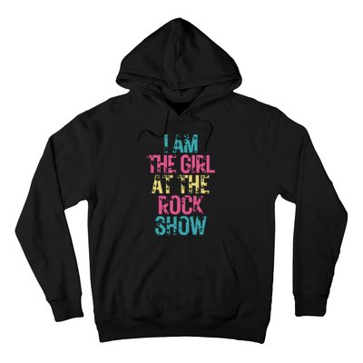 Vintage I Am The Girl At Show Rock Music Lover Hoodie