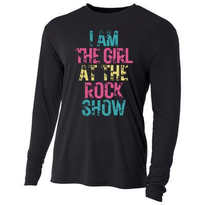 Vintage I Am The Girl At Show Rock Music Lover Cooling Performance Long Sleeve Crew