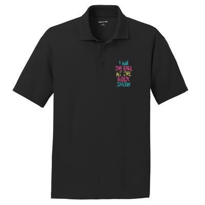 Vintage I Am The Girl At Show Rock Music Lover PosiCharge RacerMesh Polo