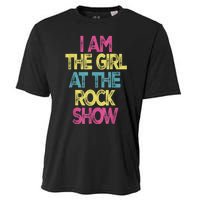 Vintage I Am The Girl At TheRock Show Rock Music Lover Tee Cooling Performance Crew T-Shirt