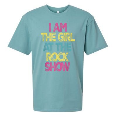 Vintage I Am The Girl At TheRock Show Rock Music Lover Tee Sueded Cloud Jersey T-Shirt