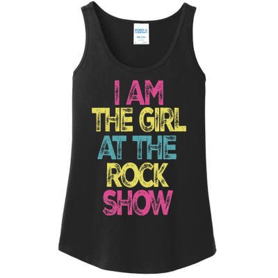 Vintage I Am The Girl At The R.O.C.K Show Rock Music Lover Ladies Essential Tank